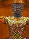 Colorful stupa figure.